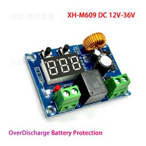 XH-M609 저전압 차단 스위치 차단 12V 24V 36V 디지털 LED 디스플레이 12-36V 리튬 배터리에 대한 과방 전 보호