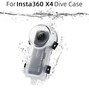 Insta360 X4 용 다이브 케이스 Insta360 X4 용 방수 하우징 커버 보이지 않는 다이빙 케이스 수중 50M 다이브 쉘 액세서리