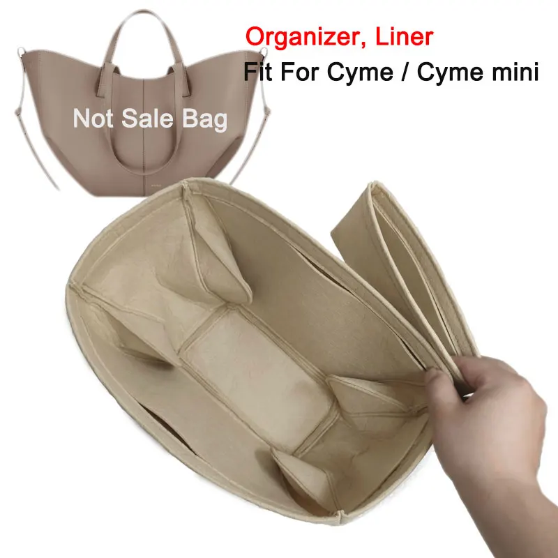 가방 보관 주머니 및 정리 셰이퍼, 내부 라이너 지갑, Cyme 및 Cyme 미니 토트에 맞는 가방 정리 삽입