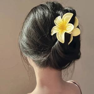 여성용 꽃 모양 헤어 클로 클립, 바렛 게 클로 클립, 포니테일 머리핀, 목욕 비치 헤드웨어, 헤어 액세서리