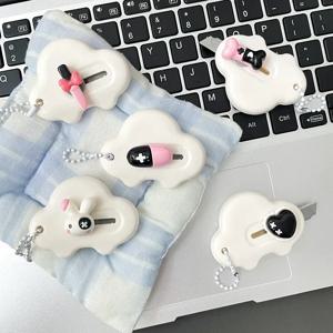 귀여운 아메리칸 레트로 Y2K 접이식 나이프, 미니 휴대용 커터 박스, 귀여운 문구류 종이 커터, 귀여운 학용품, 1 개