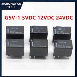 Omron 정품 릴레이 G5V-1-24VDC, 12VDC 5VDC G5V-2-12VDC 24VDC 5VDC, 1 개 개방, 1 개 폐쇄, 6 핀 1A, 2 개 개방, 2 개 폐쇄, 8 핀 2A