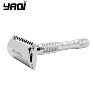 Yaqi 크롬 컬러 습식 면도 양날 안전 면도기 선물