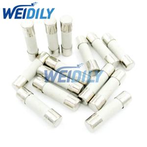 20PCS 5*20mm 느린 블로우 세라믹 퓨즈 핀 없음 5x20mm 250V T1A T2A T3.15A T4A T5A T6.3A T8A T10A T12A T15A