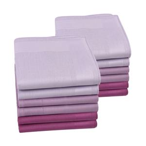 남성용 패션 사각 손수건, 클래식 단색 포켓 면 타올, 새해 선물, 웨딩 파티, 6 PCs, 12PCs