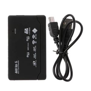 올인원 메모리 카드 리더기, USB 외장형 미니 마이크로 SDHC 용