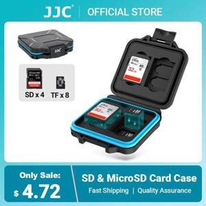 JJC SD 카드 홀더 마이크로 SD 카드 케이스 방수 메모리 카드 보관함 주최자 충격 방지 EVA 폼 패드 하드 쉘 Microsd