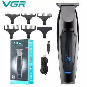 VGR 바리깡 전문적인 헤어핀 LED 디스플레이 남성용 헤어 커팅 머신 충전식 미니 남성용 바리깡 V-070