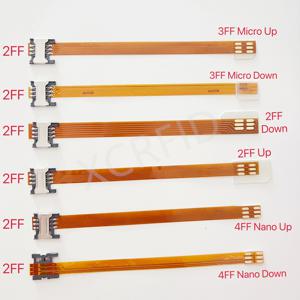 2FF 표준 SIM 카드 확장 변환기 3FF 마이크로 2FF 표준 4FF 나노 sim 카드 fpc 소프트 케이블 익스텐더 148mm 어댑터