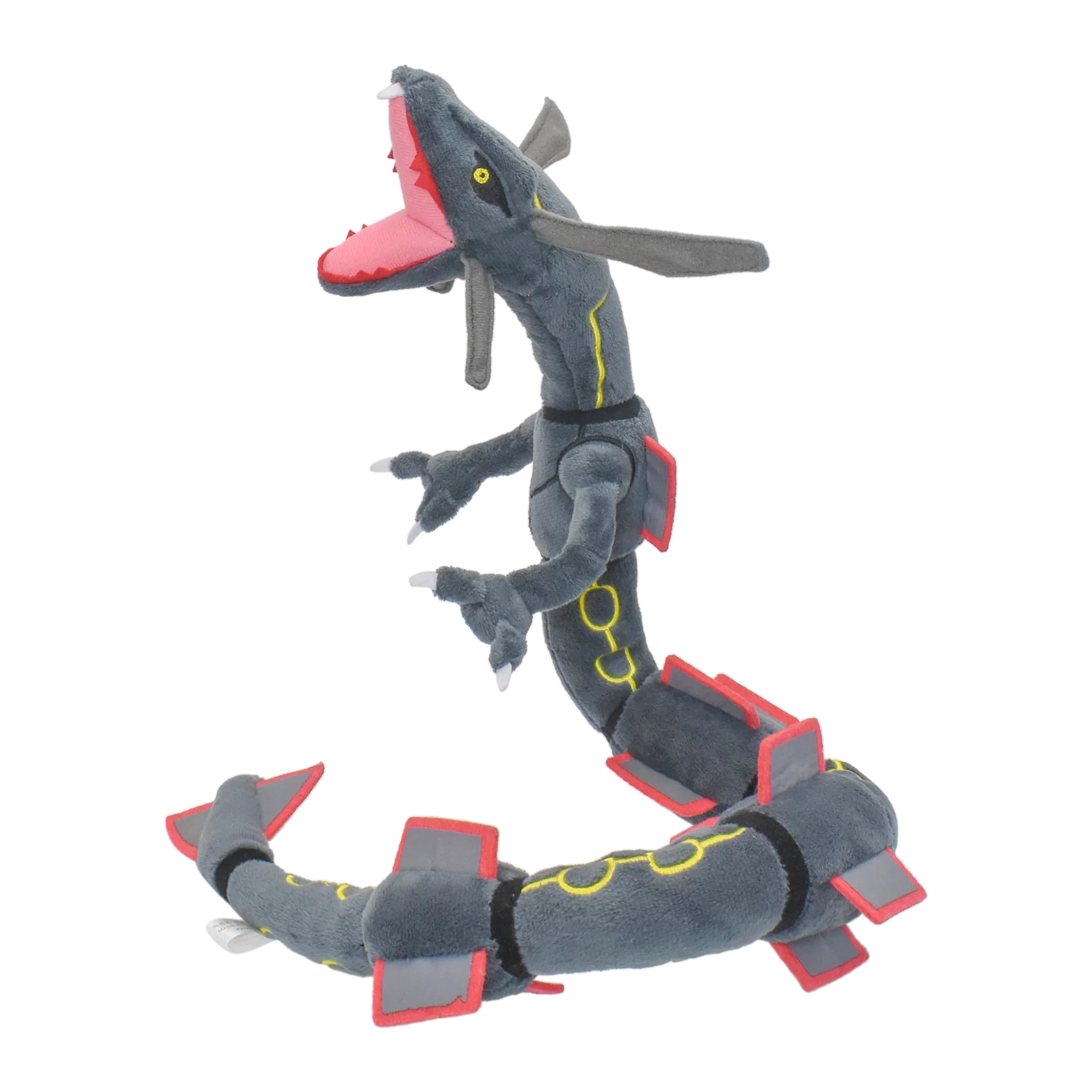 반짝이는 Rayquaza 봉제 인형 동물 게임, 소장용 선물, 부드러운 봉제 인형, 귀여운 만화 캐릭터 블랙, 12 인치
