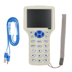 5YOA RFID 라이터 리더 복사기, IDICW01 IC ID, USB 케이블 포함, 125KHz, 13.56MHz 카드, LCD 화면 복사기, 영어