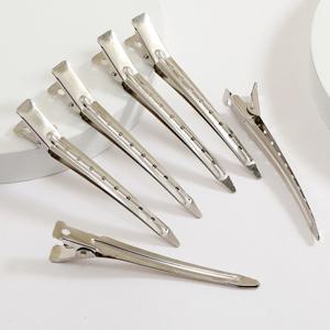 20 Pcs Duck Bill 클립, 헤어 스타일링, 헤어 컬러링, 가발 도구 용 구멍이있는 녹슬지 않는 금속 악어 컬 클립