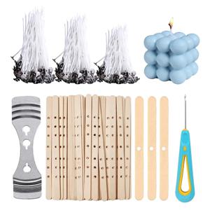 순수 코튼 캔들 심지 심지 브래킷 실리콘 펀치 송곳 DIY 선물 캔들 만들기 세트 사용하기 쉬운