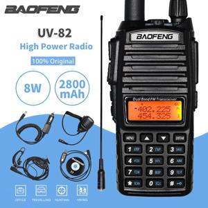 고출력 5W/8W Baofeng UV-82 워키 토키 Uv82 듀얼 밴드 Vhf/Uhf Fm 송수신기 10Km Lange Afstand Jagen Tweerichtingsham