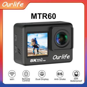 5K 액션 카메라 4K60FPS 2.0인치 터치스크린 Wi-Fi 170 °   광각 30M 방수 헬멧 비디오 녹화 스포츠 카메라