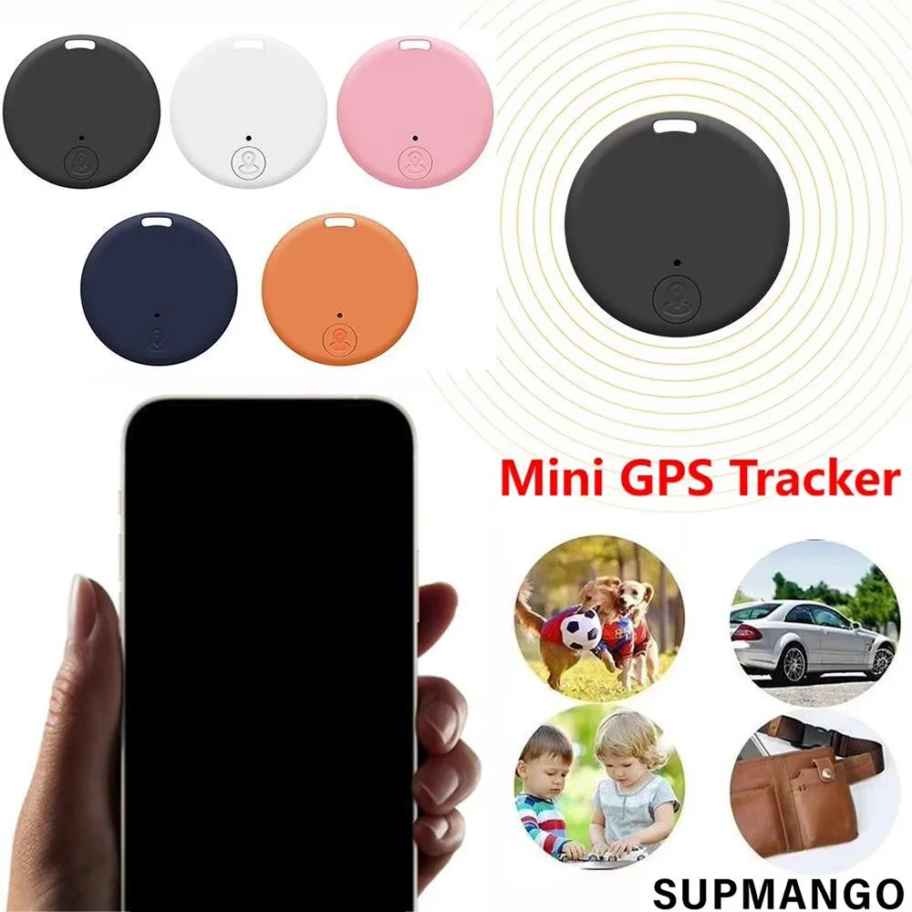 무선 미니 GPS 추적기 - iPhone/Android용 Bluetooth 앱이 포함된 분실 방지 경보 키 찾기 - 키, 어린이용 스마트 태그 위치 추적기