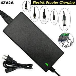 42V 2A 리튬 배터리 충전기 42V 2A 5 플러그 DC 전원 어댑터 AC100-240V 스쿠터 균형 차량용 미국/EU 플러그 배터리 어댑터