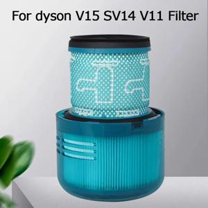다이슨 V15 V11 SV14 세척 가능 필터 Hepa 무선 스틱 진공 청소기 예비 부품 Hepa 포스트 필터 깨끗한 교체 부품