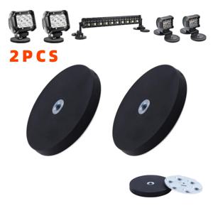 2PCS 43mm/66mm/88mm M4/M6/M8 내부 스레드 마그네틱 베이스 마운트 브래킷 클램프 LED 작업 표시줄 홀더 SUV Offroad