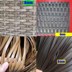 500g 레트로 그라디언트 합성 플랫 등나무 소재 Diy 공예 롤 직조 니트 수리 가구 소파 테이블 의자 바구니 장식
