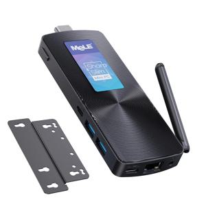 MeLE PCG02 팬리스 미니 PC 스틱 N100 8GB 128GB 마이크로 데스크탑 컴퓨터 소형 폼 팩터 PC(USB-C, 2.4G/5.0G WiFi, 4K HDMI 포함)