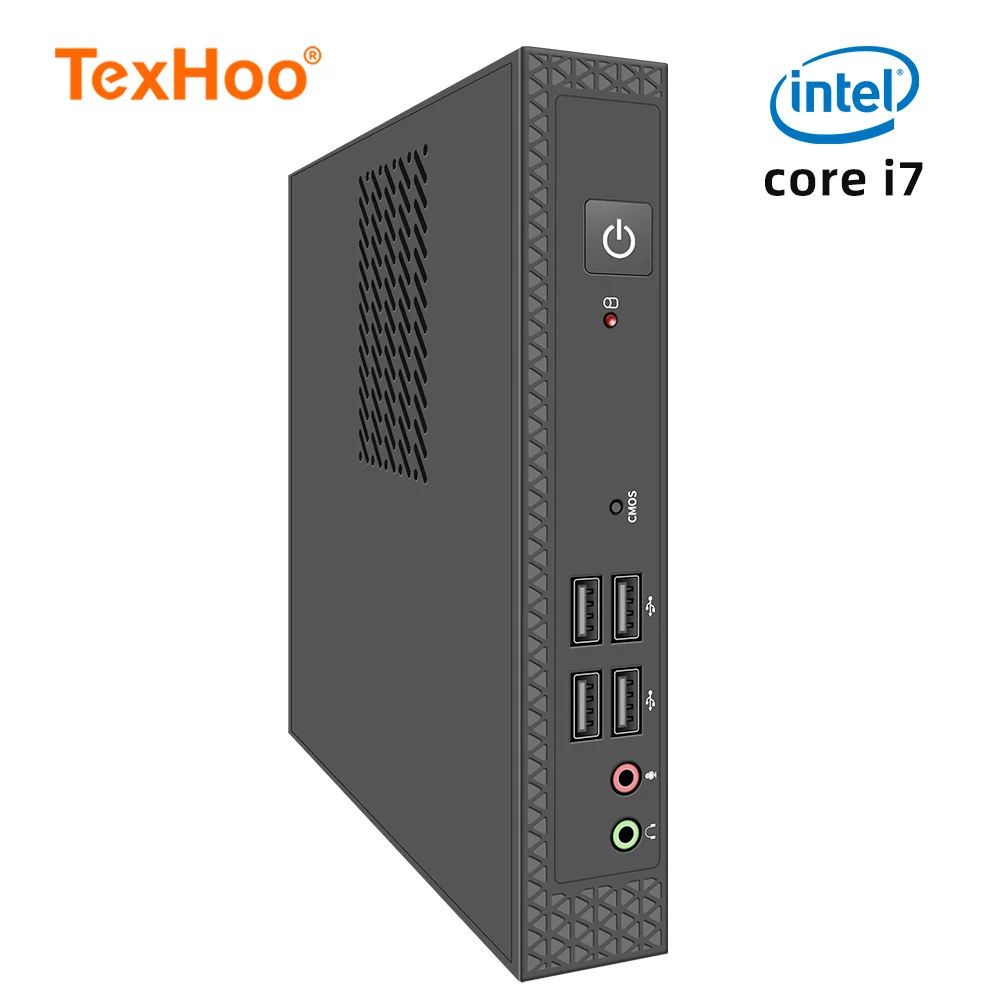 TexHoo 미니 PC 컴퓨터, 인텔 코어 i7 i5 프로세서, ITX, 윈도우 10 프로, 씬 클라이언트, 산업 COM, SSD, 블루투스, 와이파이, 신제품