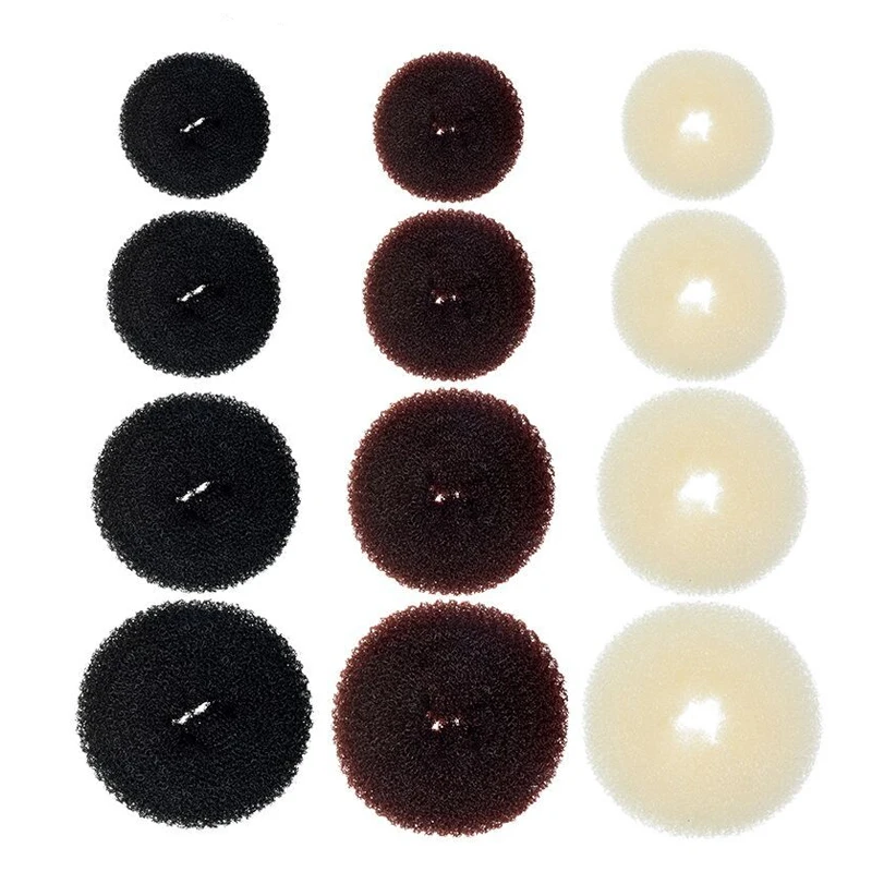 1Pc S M L 블랙/브라운/아이보리 매직 헤어 롤빵 메이커 헤어 도구 용 도넛 베이글 여성용 헤어핀 헤어 액세서리 스타일링 브레이드