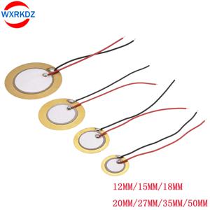 20 개 압전 피에조 세라믹 웨이퍼 플레이트 사운 더 센서 직경 12MM/15MM/18MM/20MM/27MM/35MM/50MM 부저 스피커 용