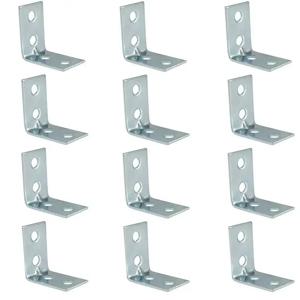 12pcs L 자형 코너 브래킷 금속 코너 교정기 서랍 선반 벽 브래킷 고정 직각 코너 버팀대 가구 하드웨어