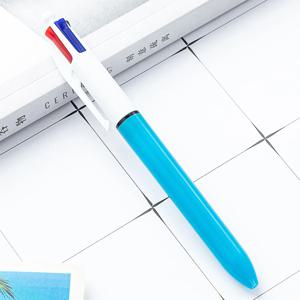 4 색 펜 크리 에이 티브 다채로운 개폐식 볼펜 마커 쓰기 편지지에 대 한 다기능 펜