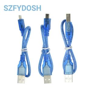 Uno R3/Nano/MEGA/Leonardo/Pro Micro/DUE Blue 용 30CM USB 케이블 Arduino 용 고품질 A 유형 USB/미니 USB/마이크로 USB 케이블