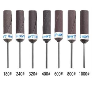 7Pcs 실린더 사포 막대 전기 연마 버핑 그라인딩 헤드 사포 막대 스틱 보석 만들기 도구 생크 2.35mm