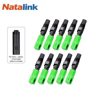 FTTH 재사용 가능한 융합 광섬유 콜드 커플러 어댑터 연결 도구용 Natalink SC APC 내장형 광섬유 빠른 커넥터.