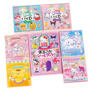 Sanrio 핸드 계정 스티커 도서 재료 스티커 헬로 키티 Kuromi Cinnamoroll 만화 소녀 데칼 장식 장난감