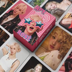 55 개/대 Kpop ROSE 새 앨범 APT Lomo 카드 엽서 사진 인쇄 카드 팬을위한 그림 Collectible Cards