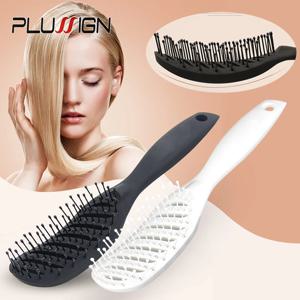 전문 Plussign 휴대용 여행 접는 헤어 브러시 컴팩트 포켓 헤어 빗 양방향 정전기 방지 빗 4 색