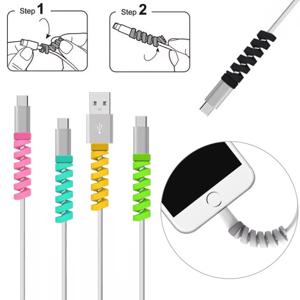 케이블 보호기 실리콘 보빈 와인더 와이어 코드 정리 커버 애플 아이폰 USB 충전기 케이블 코드, 무료 배송