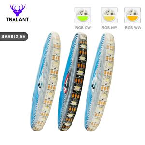 SK6812 RGBW(유사한 WS2812B) Led 스트립 조명 4 in 1 30/60/144Leds/Pixels/m 개별 주소 지정 가능 Led 테이프 IP30/IP65/IP67 DC5V