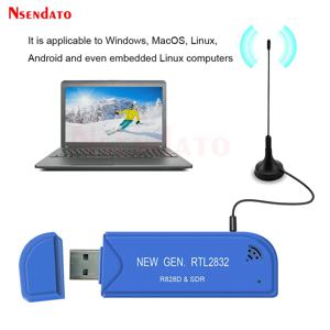 디지털 USB 2.0 TV 스틱 튜너 RTL2832U R828D SDR RTL A300U 25MHz-1760MHz FM TV 수신기 주파수 튜너 동글 (안테나 포함)
