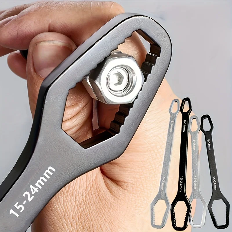 범용 Torx 렌치 자체 조임 조정 가능한 안경 렌치 보드, 더블 헤드 Torx 스패너, 공장용 수공구, 8-22mm