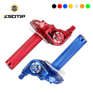 ZSDTRP 22mm 범용 CNC 알루미늄 가속기 스로틀 트위스트 그립 핸들 바 오토바이 오토바이 스쿠터 자전거 M10 * 1.5