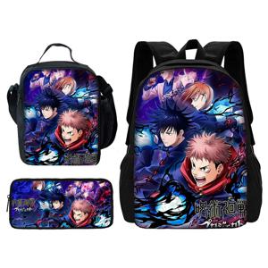 Jujutsu Kaisen Gojo Anime 어린이 학교 배낭 어깨 가방 연필 가방 학교 가방 소년 소녀 최고의 선물