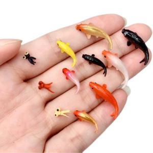 5pcs 인형 집 미니어처 모델 물고기 잉어 시뮬레이션 동물 어린이 장난감 DIY 장식 금붕어 인형 홈 장식
