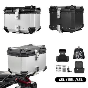 45L 55L 65L CNC 알루미늄 오토바이 헬멧 상자 트렁크 탑 케이스 수하물 보관 상자 BMW r1200gs 모험 1200 gs R1250GS ADV
