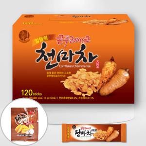 송원 우리차 콘푸레이크 천마차 120T+마로만든스낵 마칩 오리지널60g