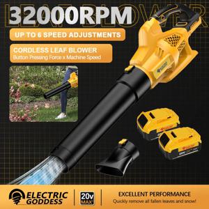 전기 여신 무선 공기 송풍기 Dewalt 21V 배터리 용 브러시리스 핸드 헬드 리프 제트 터보 송풍기 전동 공구