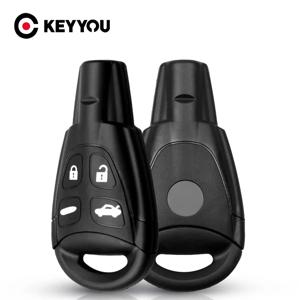 KEYYOU 스마트 키 쉘 케이스 SAAB 93 95 9-3 9-5 WF 4 버튼 열쇠가없는 항목 4 버튼