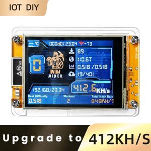 NMMiner NerdMiner V2 해시레이트 965KH/s 럭키 마이너 ESP32 2.8인치 솔로 복권 비트코인 ​​스마트 디스플레이 암호화 ESP32-2432S028R DROOM