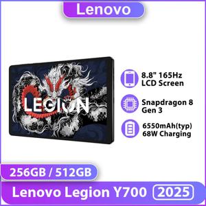 글로벌 ROM Lenovo LEGION Y700 2025 태블릿 금어초 8 Gen 3 Octa Core 8.8 인치 165Hz 디스플레이 안드로이드 6550mAh