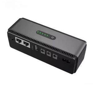 SHANPU 미니 UPS 전원 공급 장치 새로운 디자인 8800/10400mAh 5V/9V/12V POE 15V/24V WiFi 라우터 단상 입력 출력